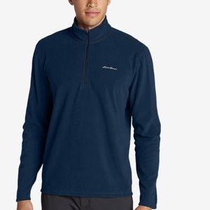 Mens Medium Eddie Bauer Quest Fleece 1/4 Zip